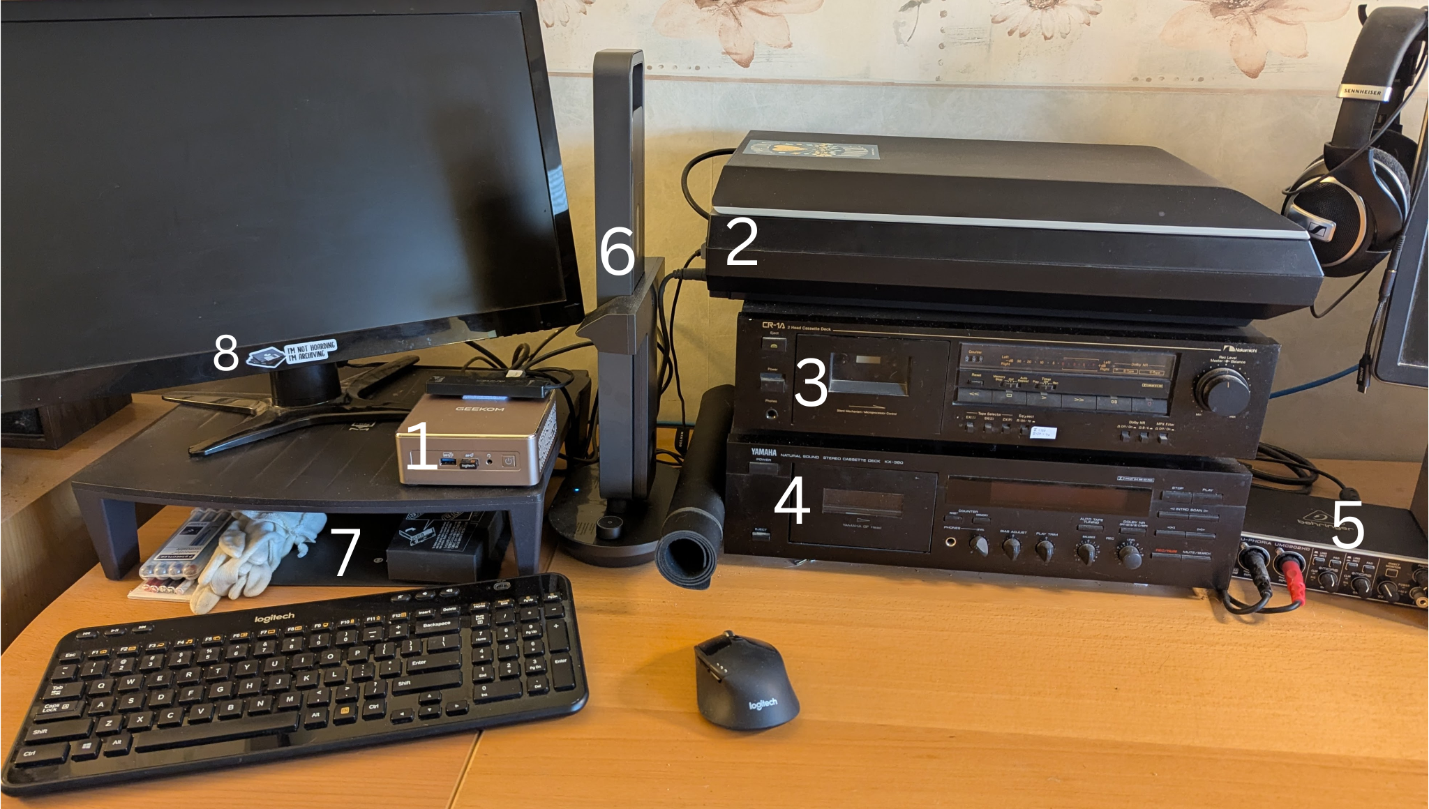 My digitization rig, described below